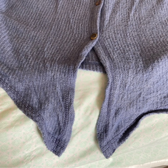 American Eagle Tie-Front Button Up Long Sleeve Cardigan Shirt - Picture 8 of 11